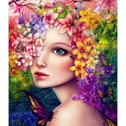 Malování podle čísel Květiny ve vlasech M992196 Gaira - 1